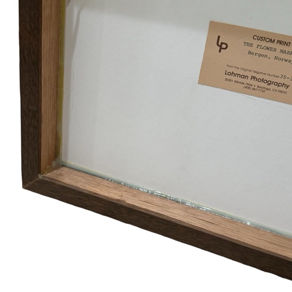 Lohman Photography The Flower Market Bergen Norway Custom Wood Frame Print 12x15 - Picture 5 of 9